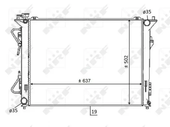 Kühler, Motorkühlung NRF 59064 Bild Kühler, Motorkühlung NRF 59064