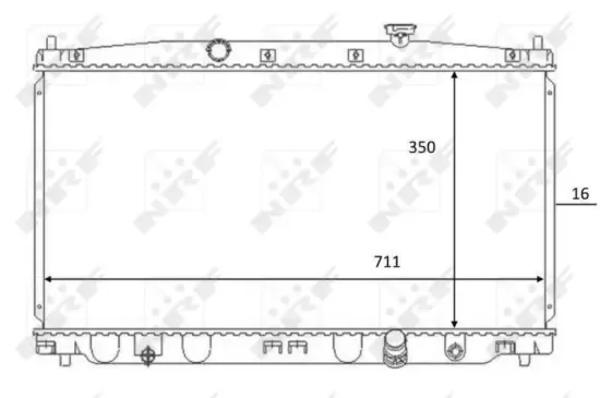 Kühler, Motorkühlung NRF 59066 Bild Kühler, Motorkühlung NRF 59066