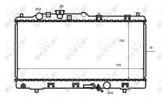 Kühler, Motorkühlung NRF 59075 Bild Kühler, Motorkühlung NRF 59075