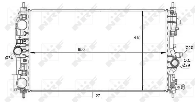 Kühler, Motorkühlung NRF 59076