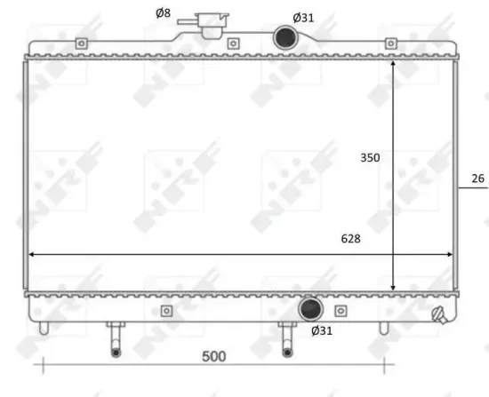 Kühler, Motorkühlung NRF 59078 Bild Kühler, Motorkühlung NRF 59078