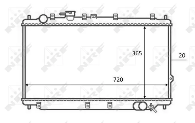 Kühler, Motorkühlung NRF 59082