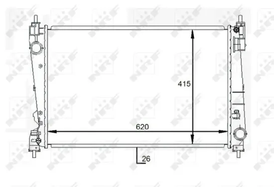 Kühler, Motorkühlung NRF 59084 Bild Kühler, Motorkühlung NRF 59084