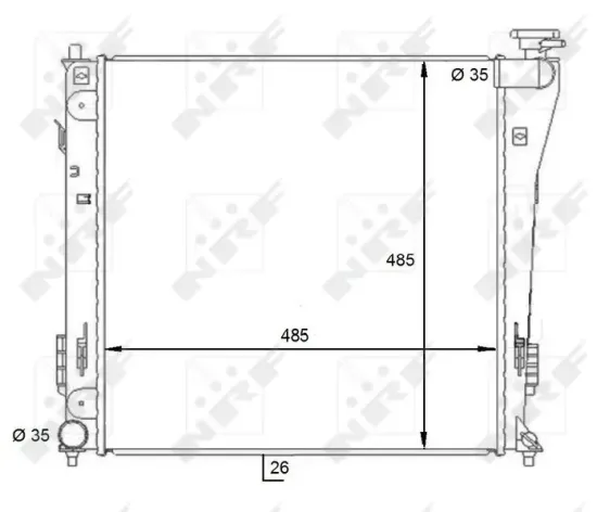 Kühler, Motorkühlung NRF 59086 Bild Kühler, Motorkühlung NRF 59086