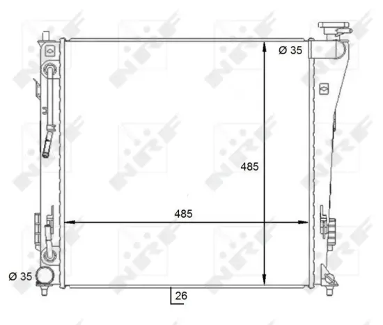 Kühler, Motorkühlung NRF 59087 Bild Kühler, Motorkühlung NRF 59087