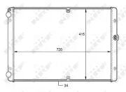 Kühler, Motorkühlung NRF 59088