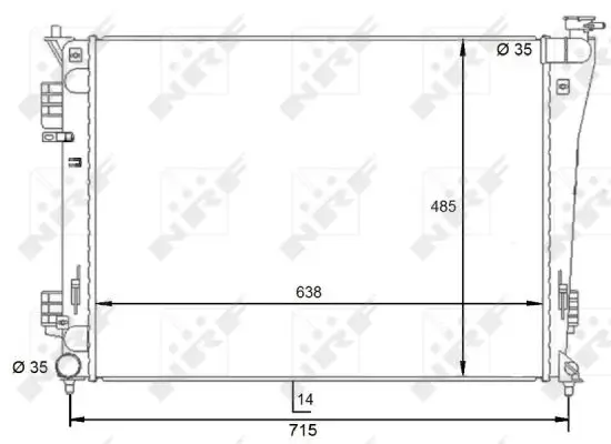Kühler, Motorkühlung NRF 59092
