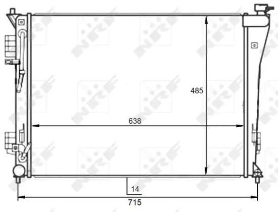 Kühler, Motorkühlung NRF 59097 Bild Kühler, Motorkühlung NRF 59097