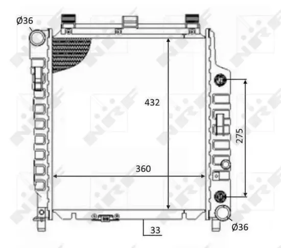 Kühler, Motorkühlung NRF 59102 Bild Kühler, Motorkühlung NRF 59102