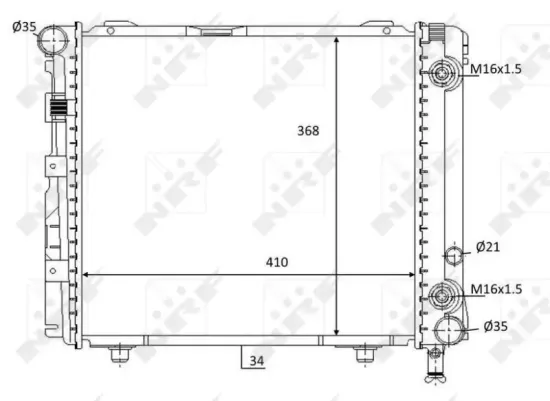 Kühler, Motorkühlung NRF 59103 Bild Kühler, Motorkühlung NRF 59103