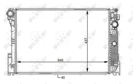 Kühler, Motorkühlung NRF 59108 Bild Kühler, Motorkühlung NRF 59108