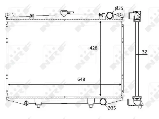 Kühler, Motorkühlung NRF 59114 Bild Kühler, Motorkühlung NRF 59114