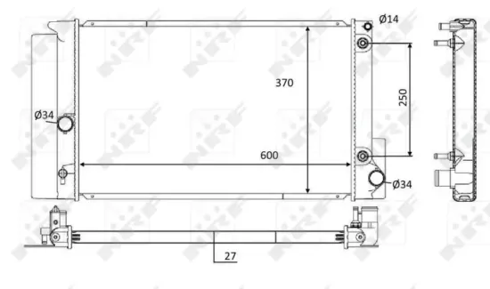 Kühler, Motorkühlung NRF 59115 Bild Kühler, Motorkühlung NRF 59115