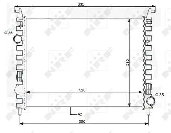 Kühler, Motorkühlung NRF 59120 Bild Kühler, Motorkühlung NRF 59120