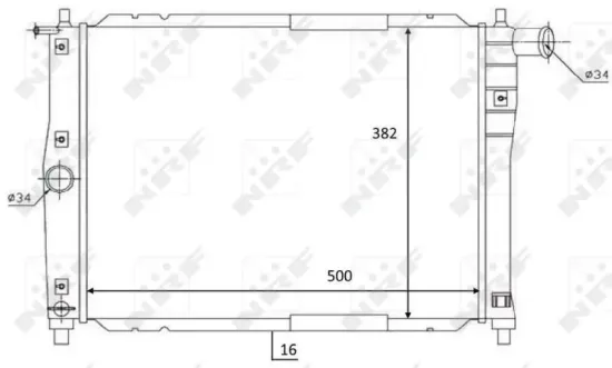 Kühler, Motorkühlung NRF 59122 Bild Kühler, Motorkühlung NRF 59122
