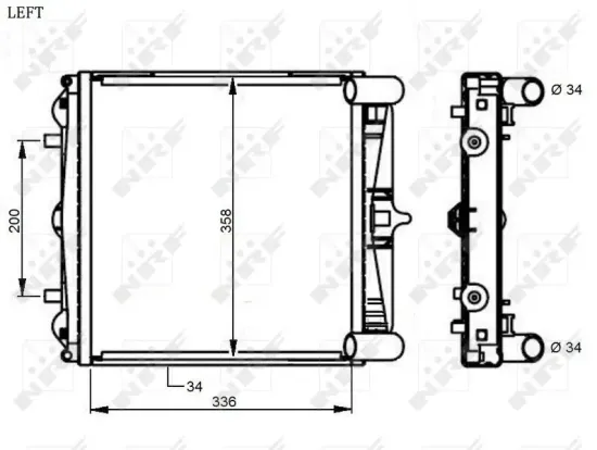 Kühler, Motorkühlung NRF 59130 Bild Kühler, Motorkühlung NRF 59130