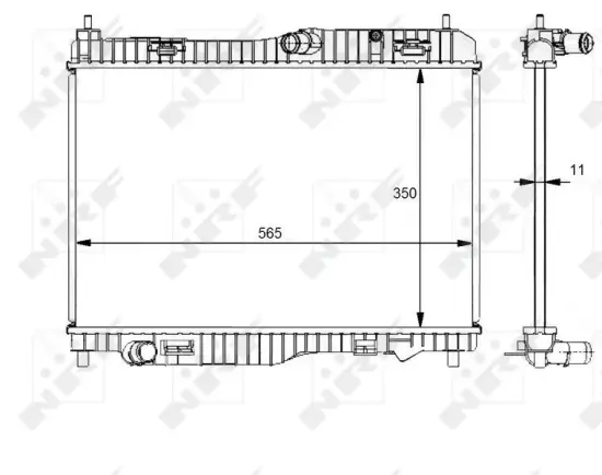 Kühler, Motorkühlung NRF 59138 Bild Kühler, Motorkühlung NRF 59138