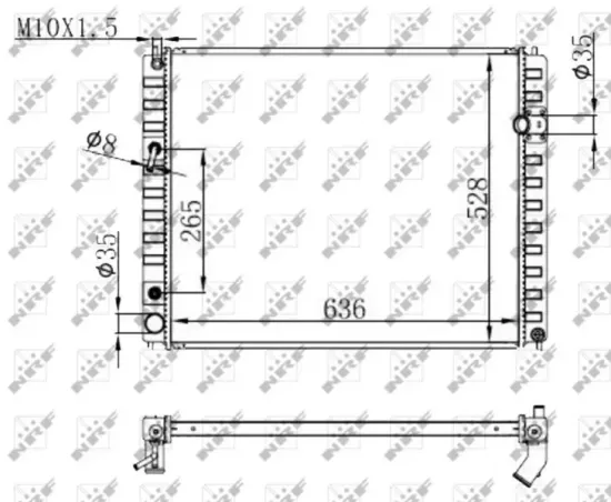Kühler, Motorkühlung NRF 59147 Bild Kühler, Motorkühlung NRF 59147