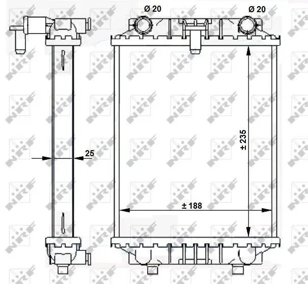 Kühler, Motorkühlung NRF 59183