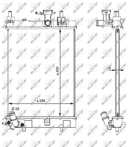 Kühler, Motorkühlung NRF 59207 Bild Kühler, Motorkühlung NRF 59207