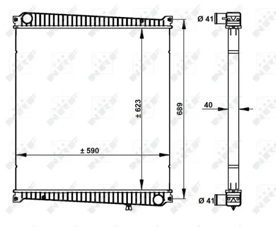 Kühler, Motorkühlung NRF 59212 Bild Kühler, Motorkühlung NRF 59212