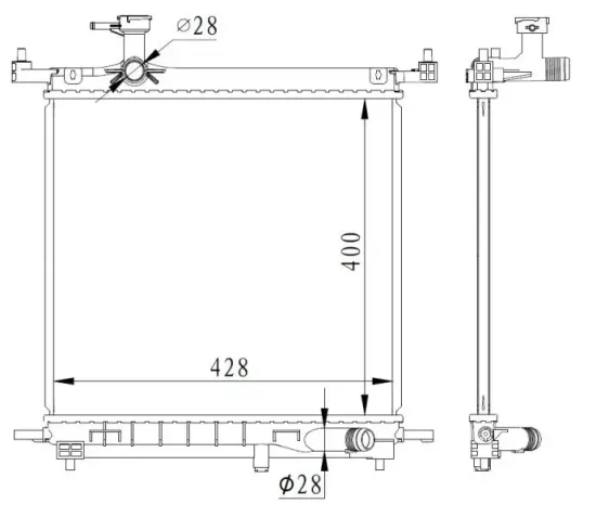 Kühler, Motorkühlung NRF 59223 Bild Kühler, Motorkühlung NRF 59223