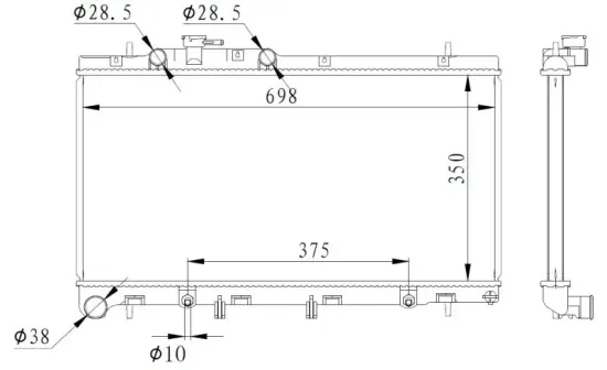 Kühler, Motorkühlung NRF 59227 Bild Kühler, Motorkühlung NRF 59227