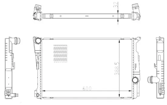 Kühler, Motorkühlung NRF 59228 Bild Kühler, Motorkühlung NRF 59228