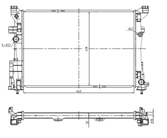 Kühler, Motorkühlung NRF 59239 Bild Kühler, Motorkühlung NRF 59239