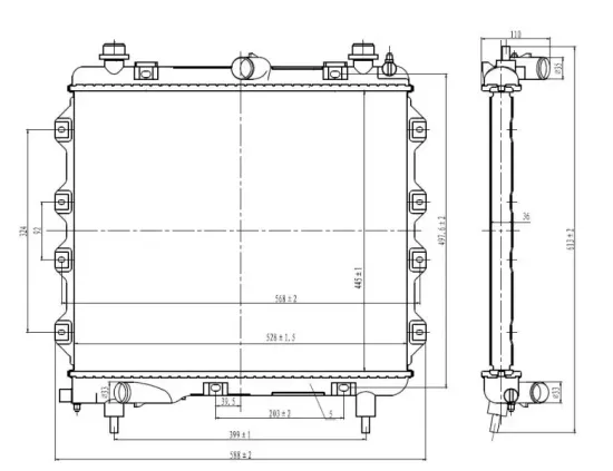 Kühler, Motorkühlung NRF 59259 Bild Kühler, Motorkühlung NRF 59259