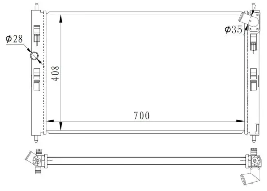 Kühler, Motorkühlung NRF 59260 Bild Kühler, Motorkühlung NRF 59260