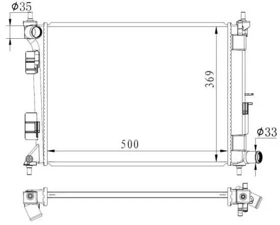 Kühler, Motorkühlung NRF 59263 Bild Kühler, Motorkühlung NRF 59263