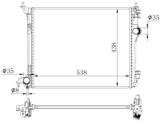 Kühler, Motorkühlung NRF 59270 Bild Kühler, Motorkühlung NRF 59270