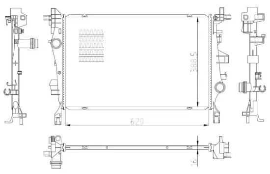 Kühler, Motorkühlung NRF 59286 Bild Kühler, Motorkühlung NRF 59286