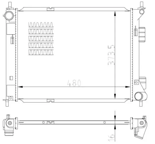 Kühler, Motorkühlung NRF 59315 Bild Kühler, Motorkühlung NRF 59315