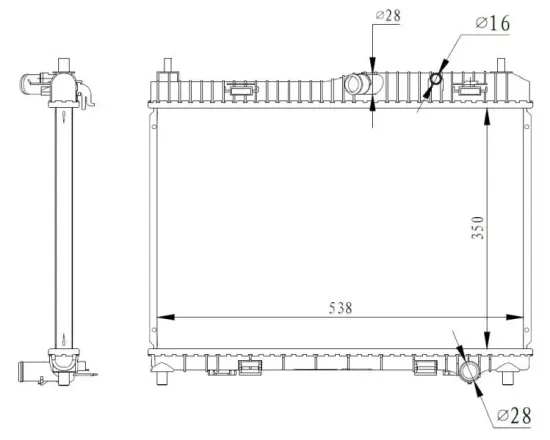 Kühler, Motorkühlung NRF 59317 Bild Kühler, Motorkühlung NRF 59317