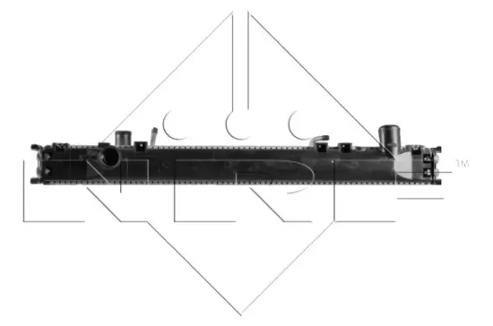Kühler, Motorkühlung NRF 596712 Bild Kühler, Motorkühlung NRF 596712