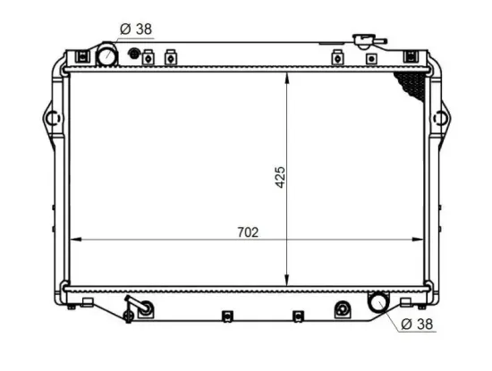 Kühler, Motorkühlung NRF 596712 Bild Kühler, Motorkühlung NRF 596712