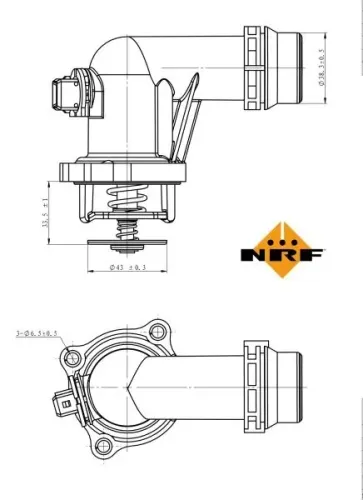 Thermostat, Kühlmittel NRF 725001 Bild Thermostat, Kühlmittel NRF 725001