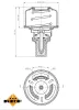 Thermostat, Kühlmittel NRF 725007 Bild Thermostat, Kühlmittel NRF 725007