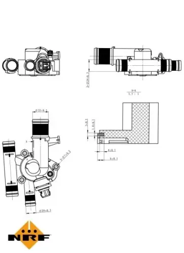 Thermostat, Kühlmittel NRF 725011 Bild Thermostat, Kühlmittel NRF 725011