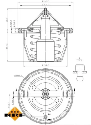 Thermostat, Kühlmittel NRF 725012 Bild Thermostat, Kühlmittel NRF 725012