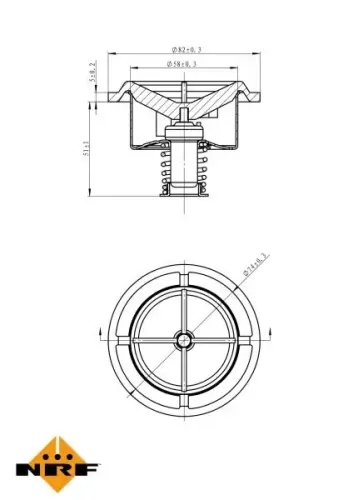 Thermostat, Kühlmittel NRF 725014 Bild Thermostat, Kühlmittel NRF 725014