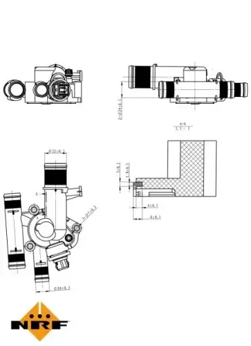 Thermostat, Kühlmittel NRF 725022 Bild Thermostat, Kühlmittel NRF 725022