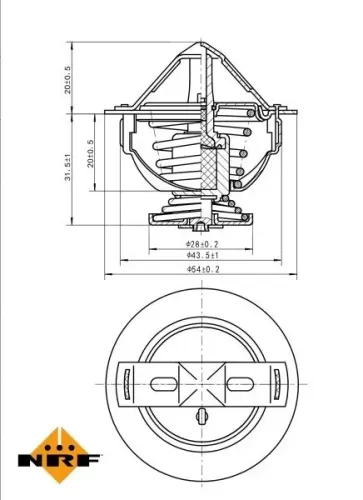 Thermostat, Kühlmittel NRF 725031 Bild Thermostat, Kühlmittel NRF 725031