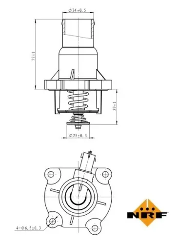 Thermostat, Kühlmittel NRF 725033 Bild Thermostat, Kühlmittel NRF 725033