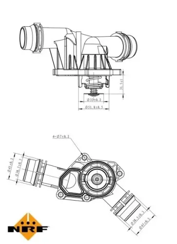 Thermostat, Kühlmittel NRF 725044 Bild Thermostat, Kühlmittel NRF 725044