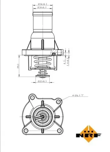 Thermostat, Kühlmittel NRF 725046 Bild Thermostat, Kühlmittel NRF 725046