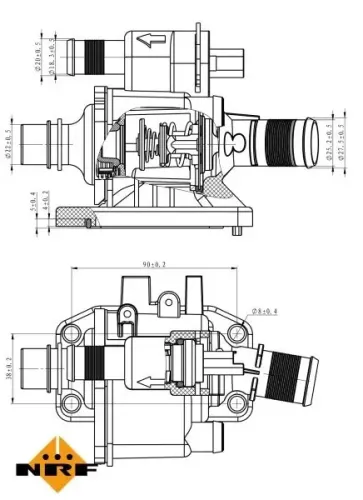 Thermostat, Kühlmittel NRF 725058 Bild Thermostat, Kühlmittel NRF 725058