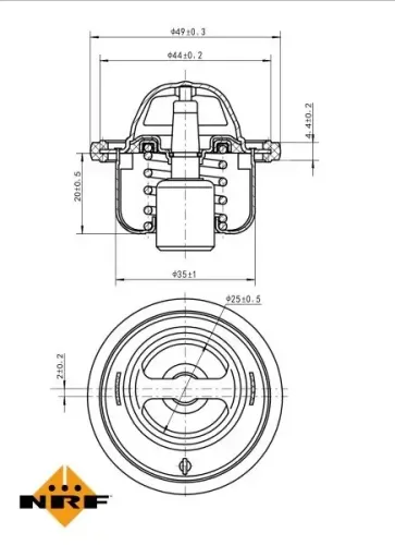 Thermostat, Kühlmittel NRF 725061 Bild Thermostat, Kühlmittel NRF 725061